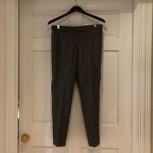 Rachel Zoe Grey Wool Pants with side zip